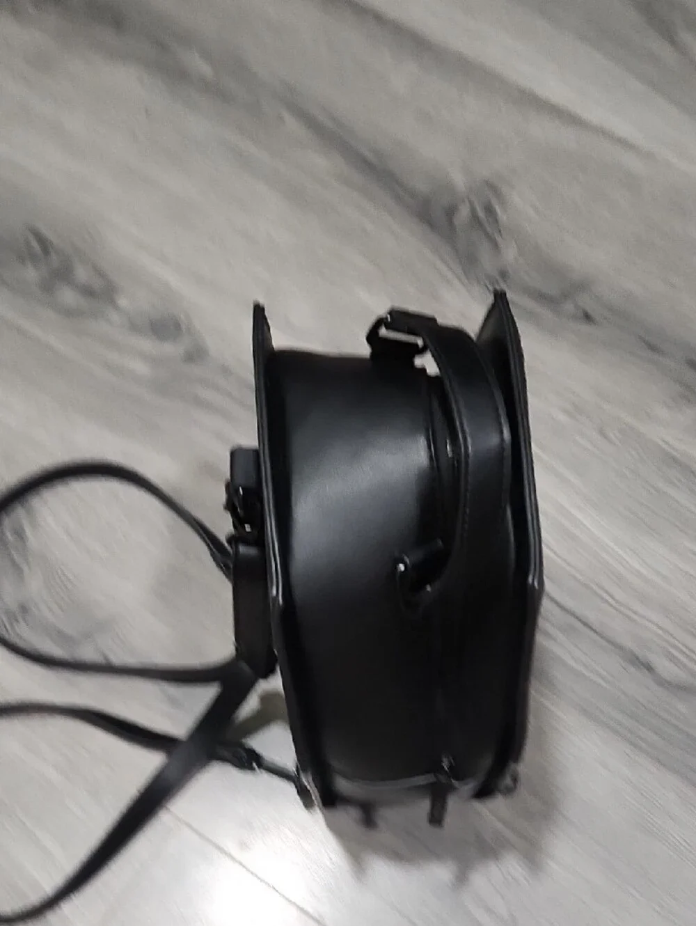 Killstar Black Coffin-Shaped Backpack with Crescent Accent
